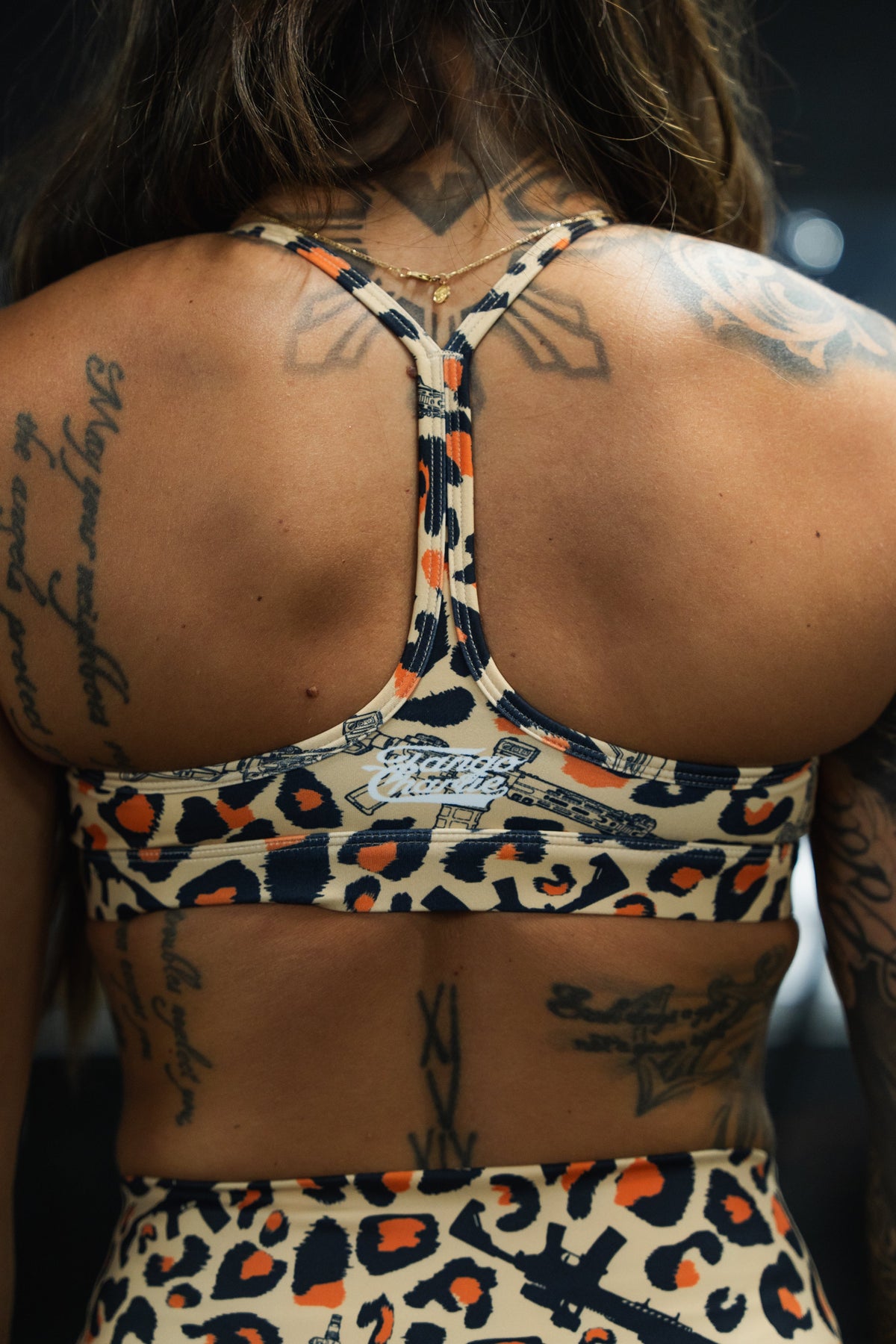 Y-Back Sports Bra | Loaded Leopard by Tango Charlie Apparel