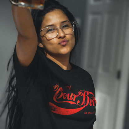Bourbon "Sip Slow, Lift Heavy" Black - Tee by Tango Charlie Apparel