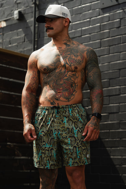 Men's Performance Training Shorts | 5.5"- Lethal Venom by Tango Charlie Apparel