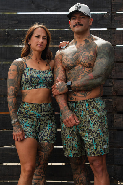 Women's High-Waisted Seamless Front Compression Training Shorts | Lethal Venom by Tango Charlie Apparel