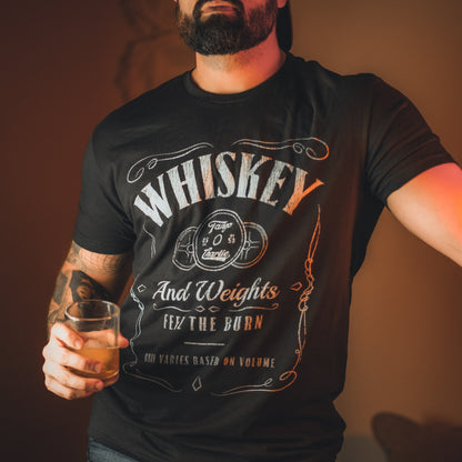 Whiskey "Feel the Burn" - tee by Tango Charlie Apparel
