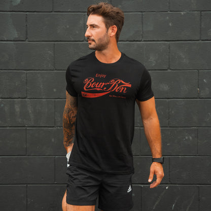 Bourbon "Sip Slow, Lift Heavy" Black - Tee by Tango Charlie Apparel