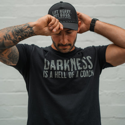Darkness is a HELL of a Coach - Tee by Tango Charlie Apparel