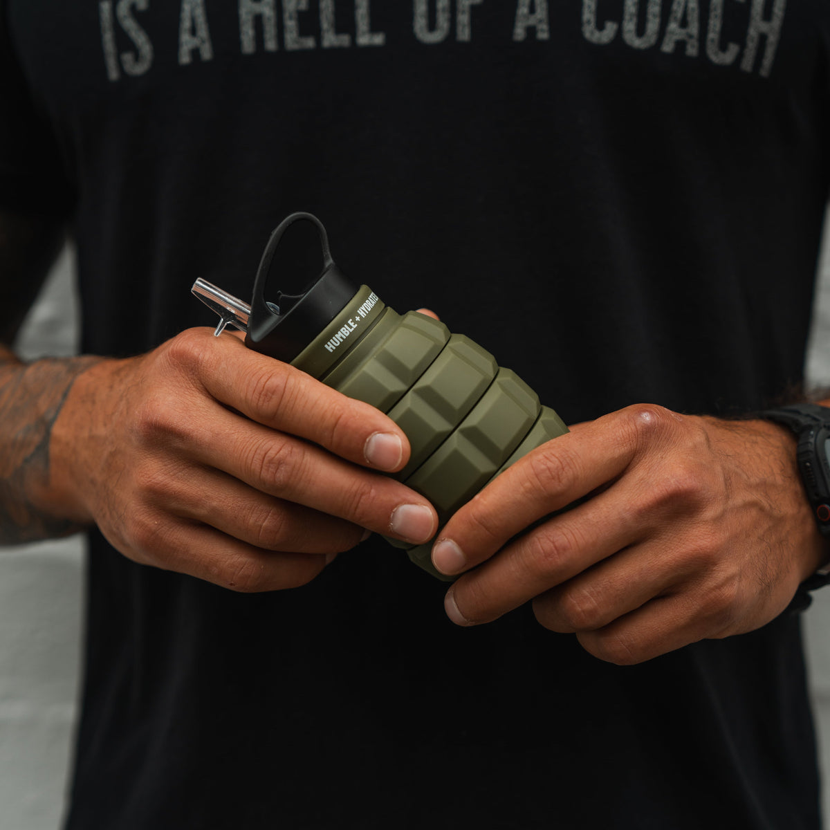 Humble + Hydrated 20oz Water Bottle by Tango Charlie Apparel