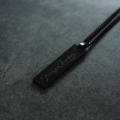 Darkness is a Hell of a Coach - Tag Necklace by Tango Charlie Apparel