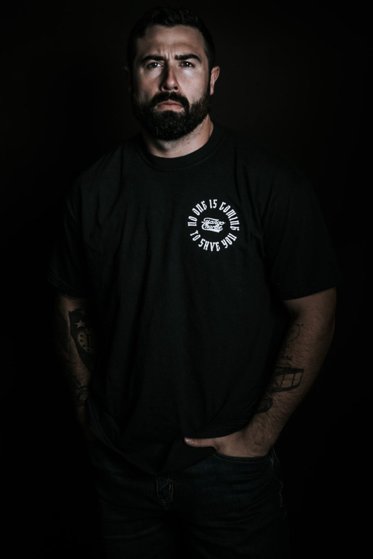 No One Is Coming To Save You - Premium Tee by Tango Charlie Apparel
