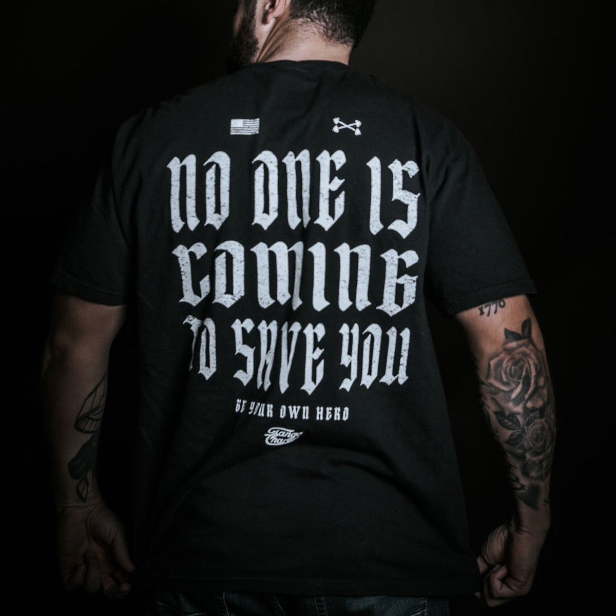 No One Is Coming To Save You - Premium Tee by Tango Charlie Apparel