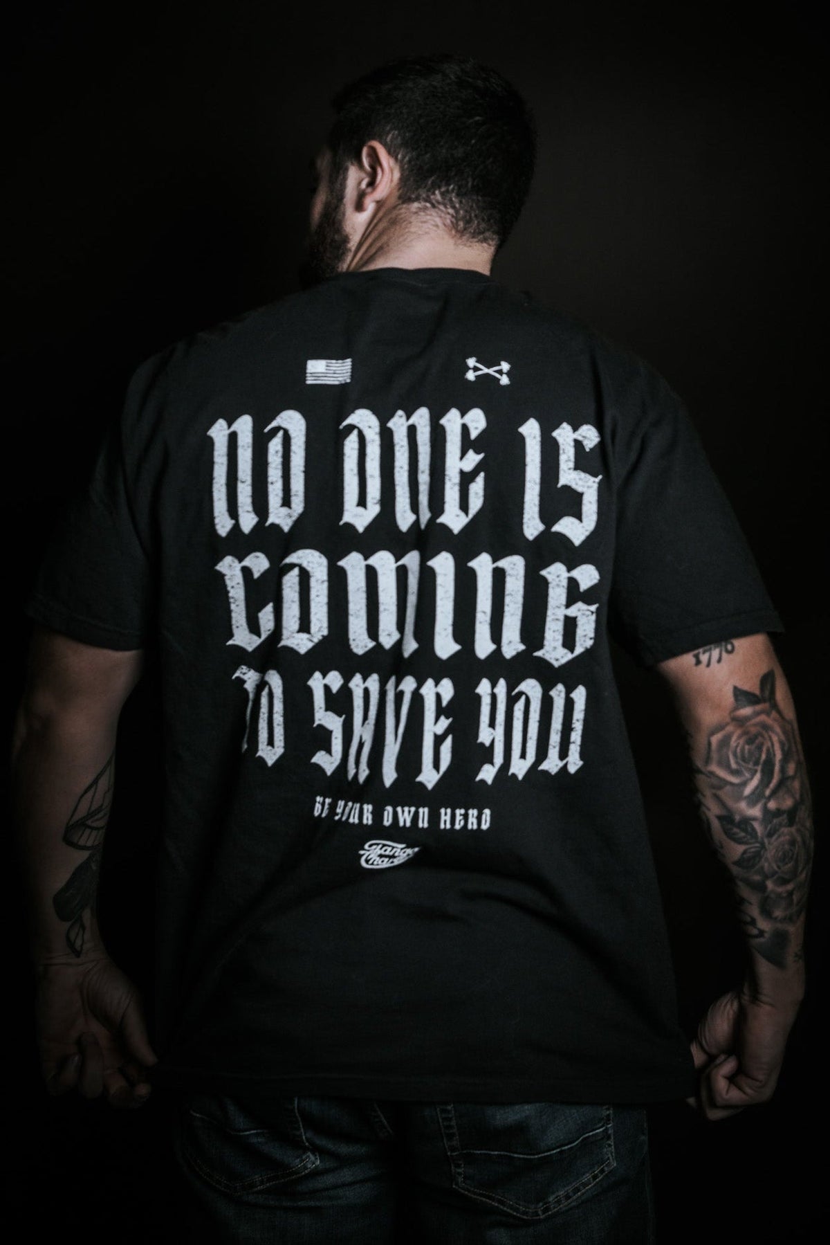 No One Is Coming To Save You - Premium Tee by Tango Charlie Apparel