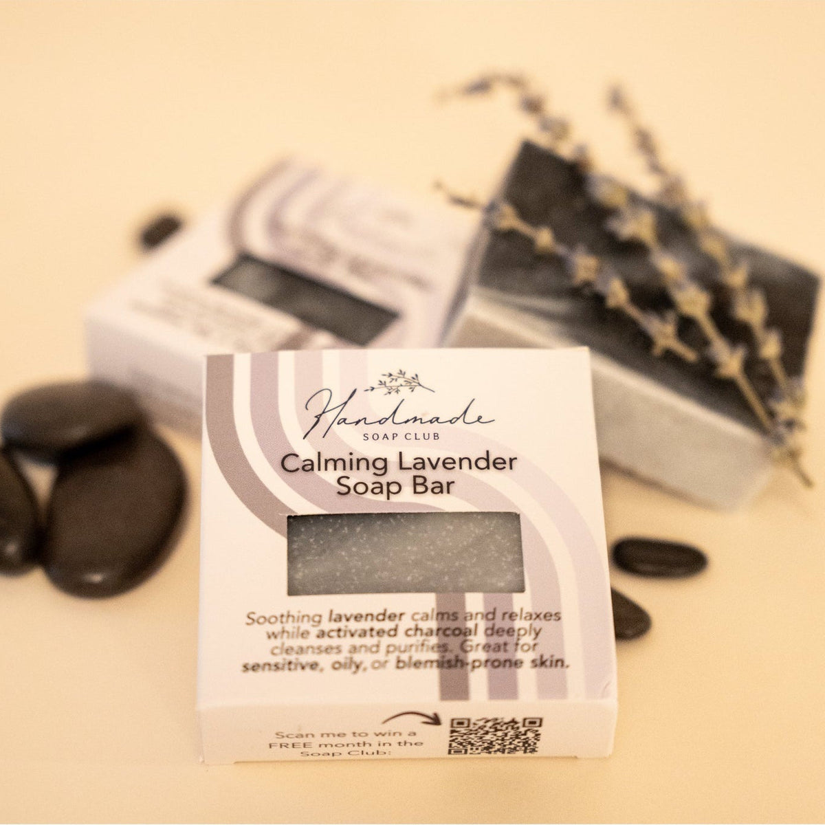 Calming Lavender Soap Bar by Handmade Soap Club