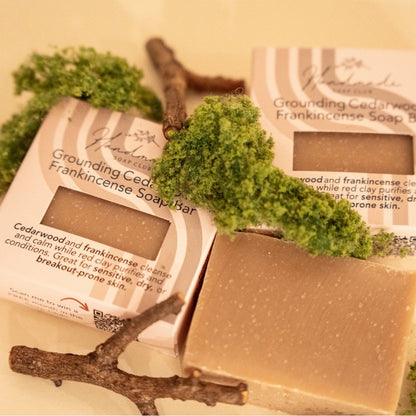 Grounding Cedarwood Frankincense Soap Bar by Handmade Soap Club