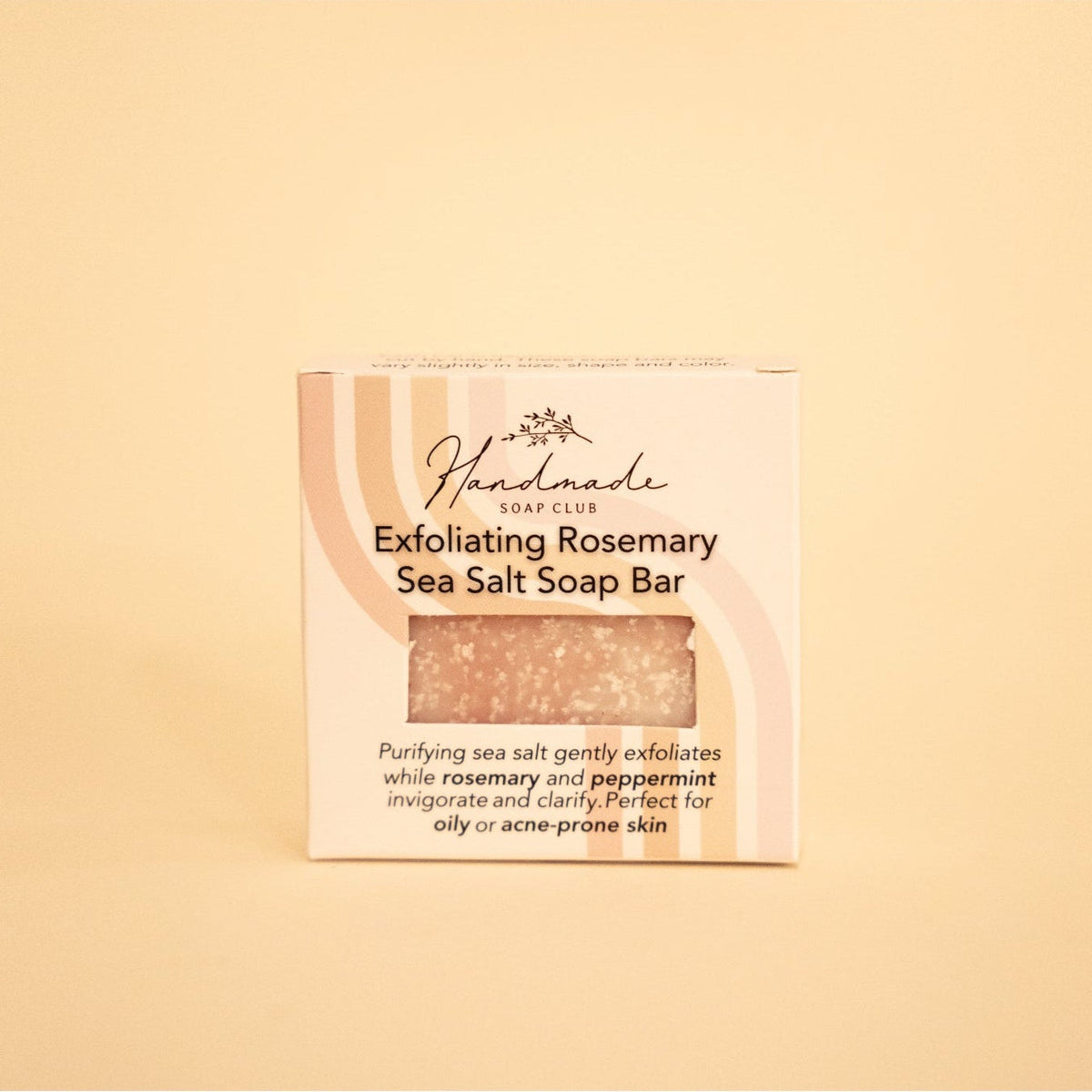 Exfoliating Rosemary Sea Salt Soap Bar by Handmade Soap Club
