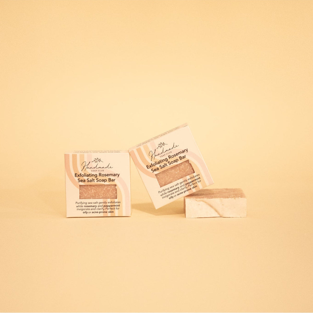 Exfoliating Rosemary Sea Salt Soap Bar by Handmade Soap Club