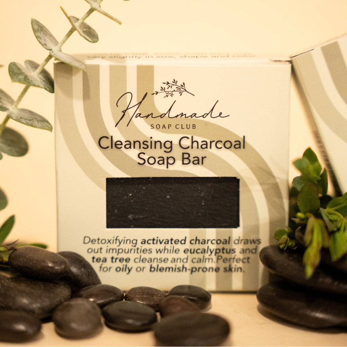 Cleansing Charcoal Soap Bar by Handmade Soap Club