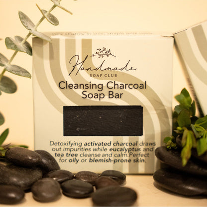 Cleansing Charcoal Soap Bar by Handmade Soap Club