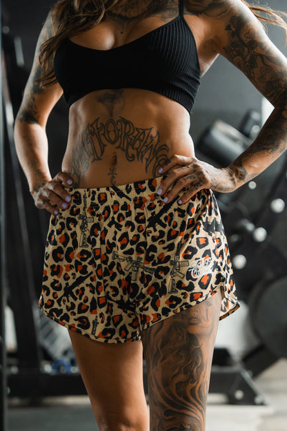 Men's Silkie Shorts | 2.5"- Loaded Leopard by Tango Charlie Apparel