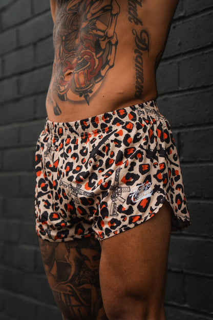 Men's Silkie Shorts | 2.5"- Loaded Leopard by Tango Charlie Apparel