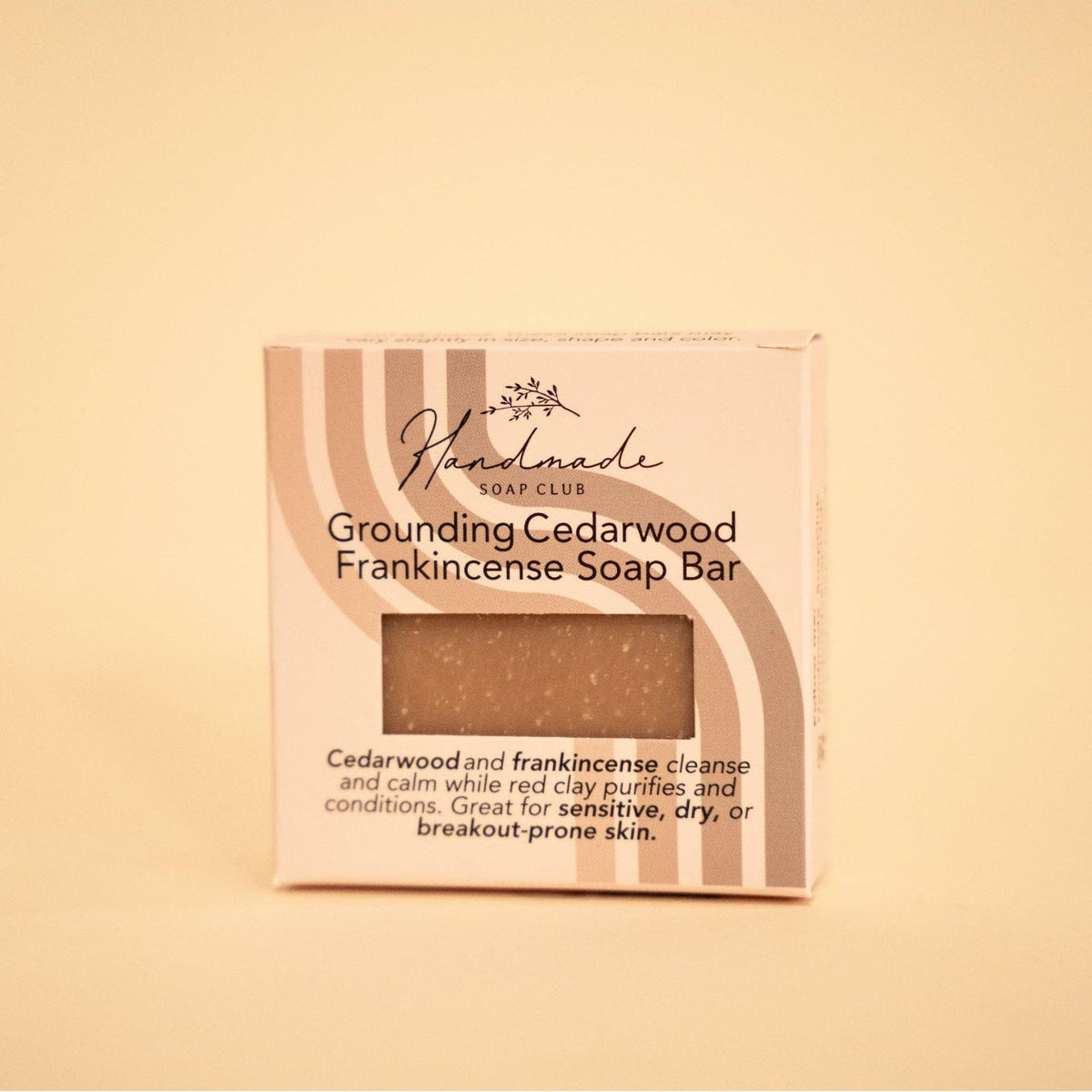 Grounding Cedarwood Frankincense Soap Bar by Handmade Soap Club