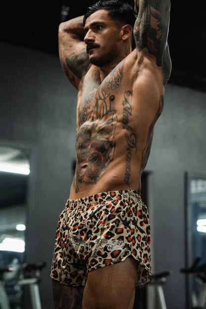 Men's Silkie Shorts | 2.5"- Loaded Leopard by Tango Charlie Apparel
