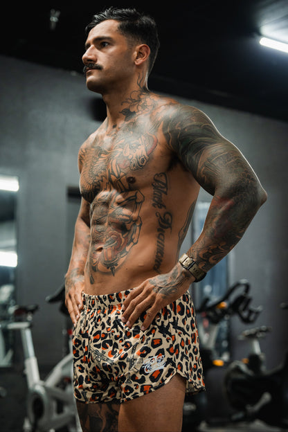 Men's Silkie Shorts | 2.5"- Loaded Leopard by Tango Charlie Apparel