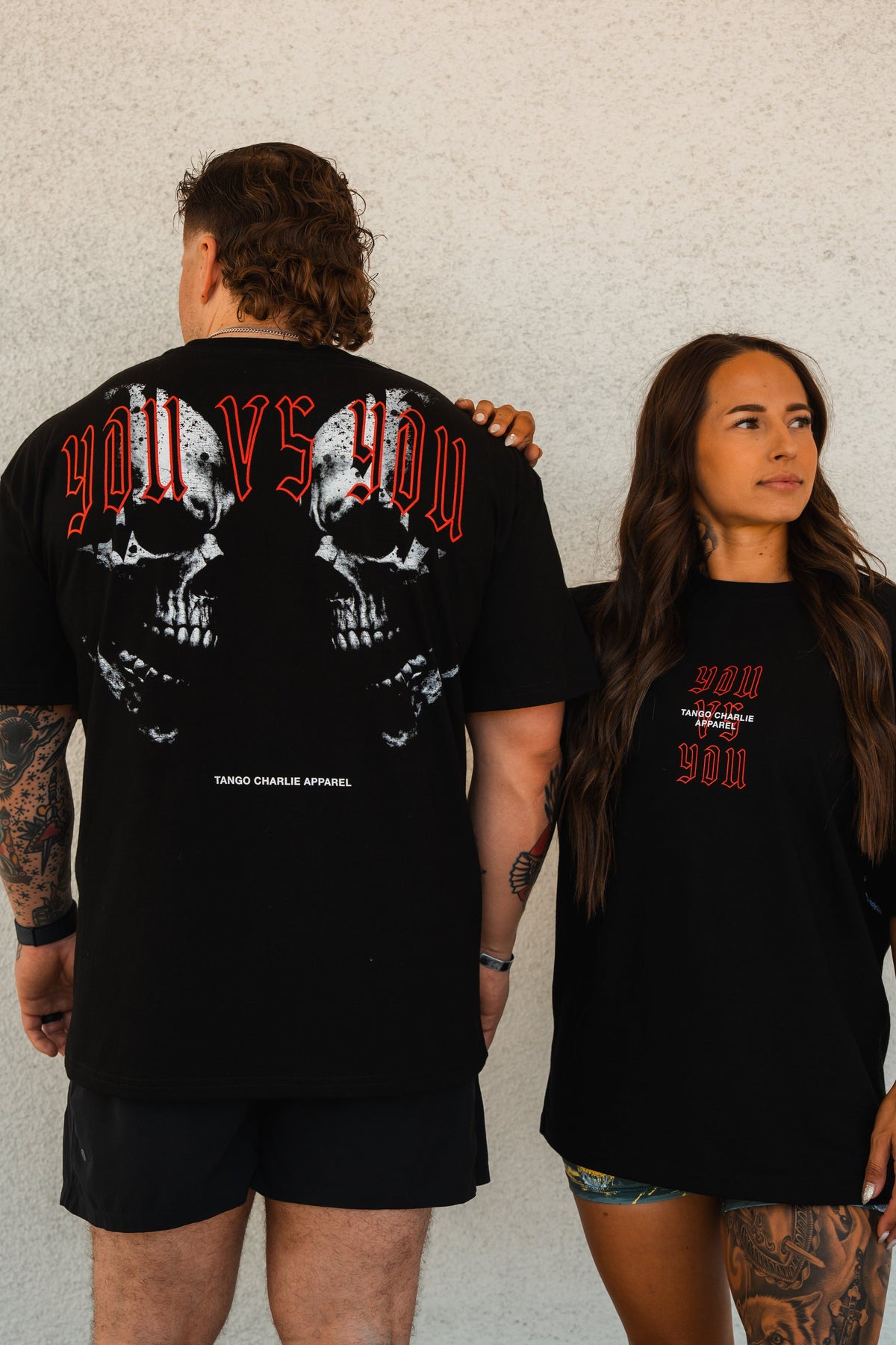 You vs You - Premium Oversized Tee by Tango Charlie Apparel