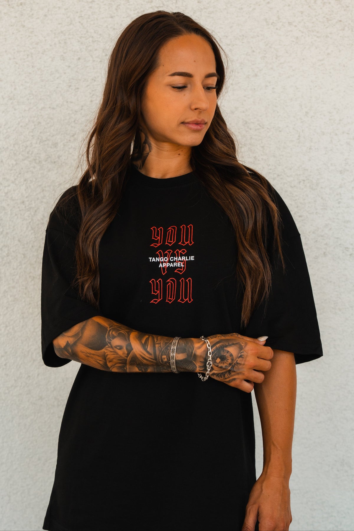 You vs You - Premium Oversized Tee by Tango Charlie Apparel