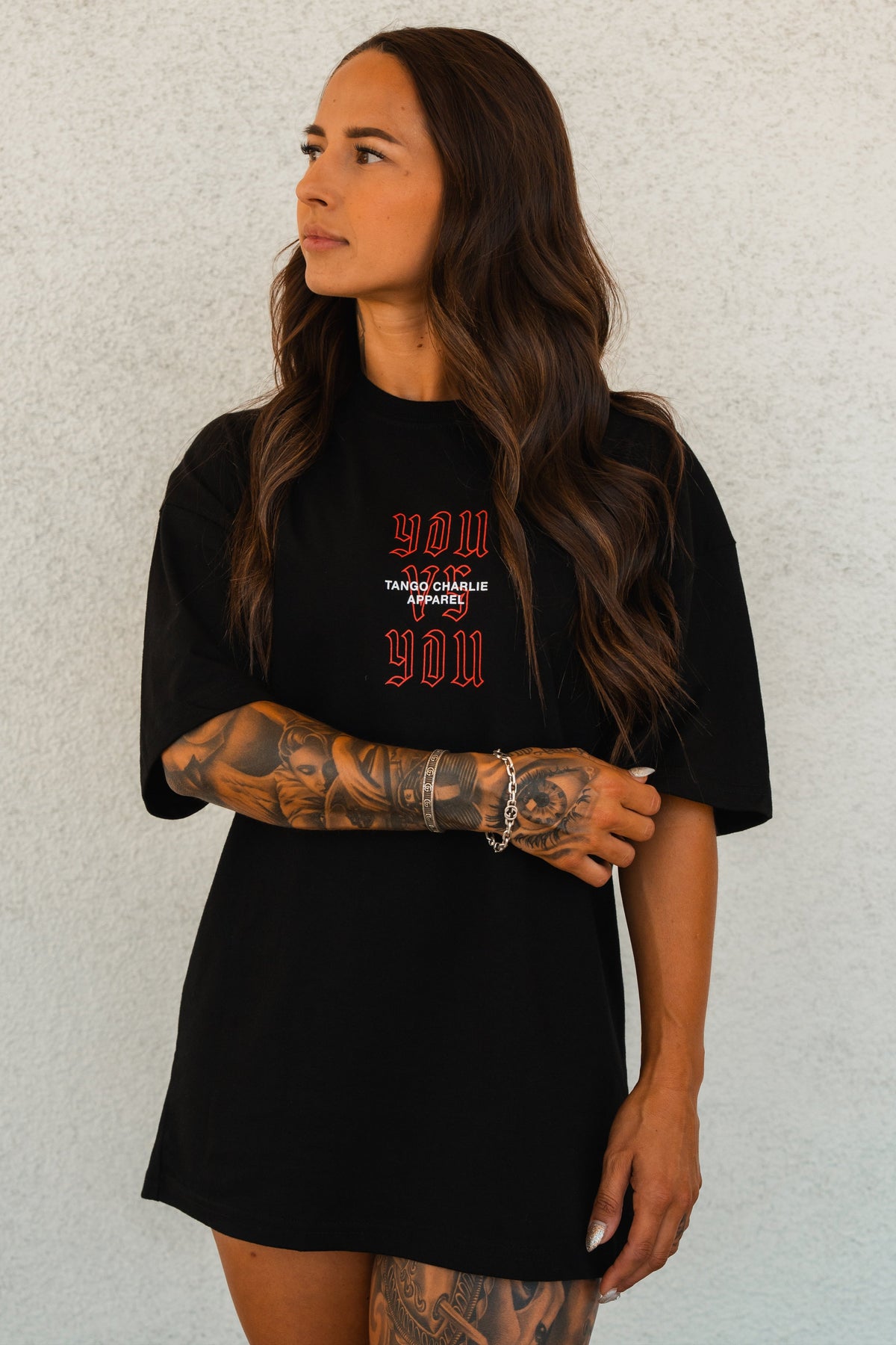 You vs You - Premium Oversized Tee by Tango Charlie Apparel