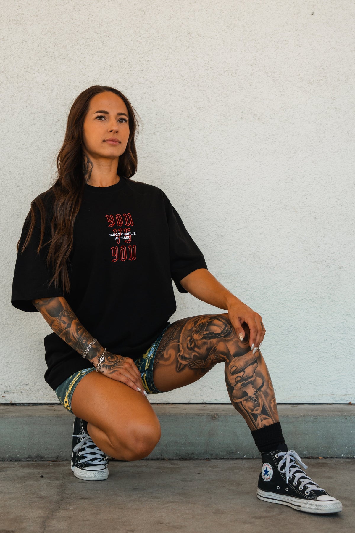 You vs You - Premium Oversized Tee by Tango Charlie Apparel
