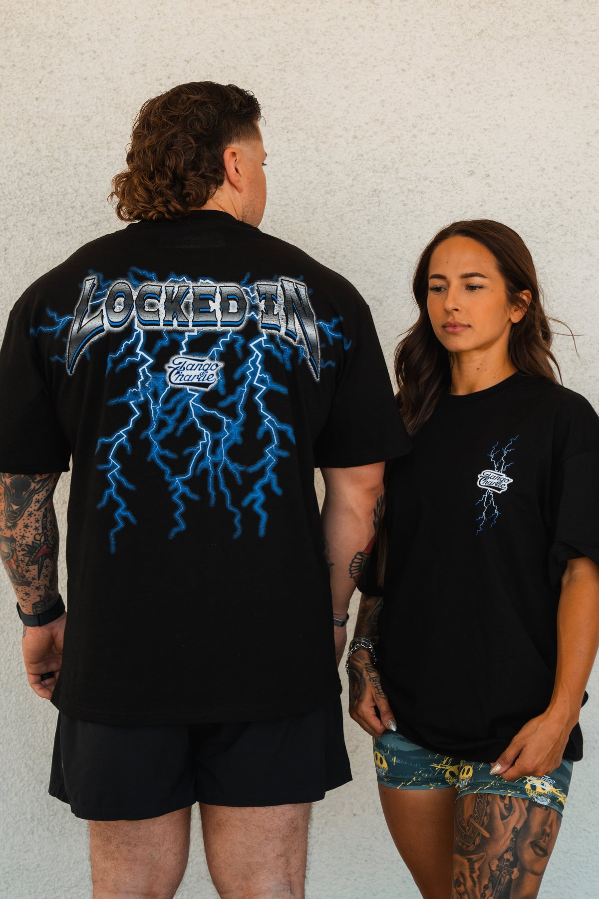 Locked In - Premium Oversized Tee by Tango Charlie Apparel