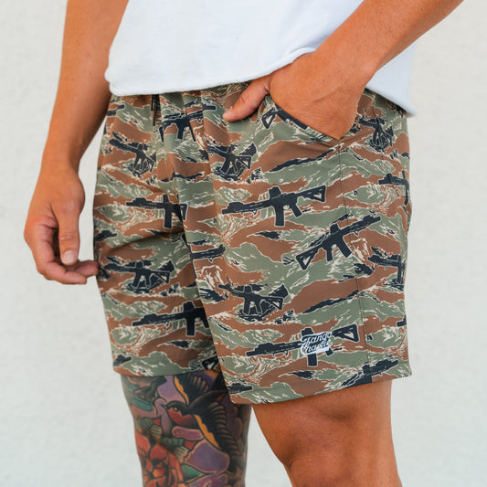 Men's Performance Training Shorts | 5.5"- Snipes & Stripes by Tango Charlie Apparel