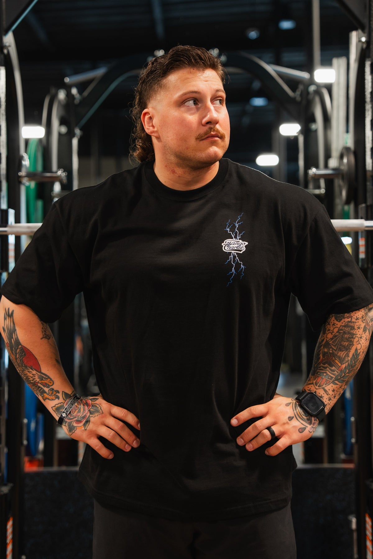 Locked In - Premium Oversized Tee by Tango Charlie Apparel