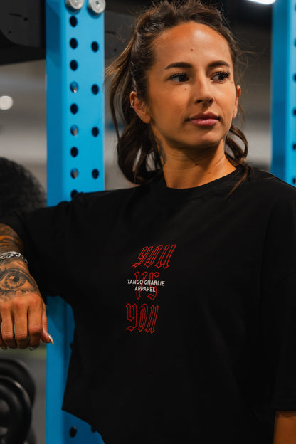 You vs You - Premium Oversized Tee by Tango Charlie Apparel