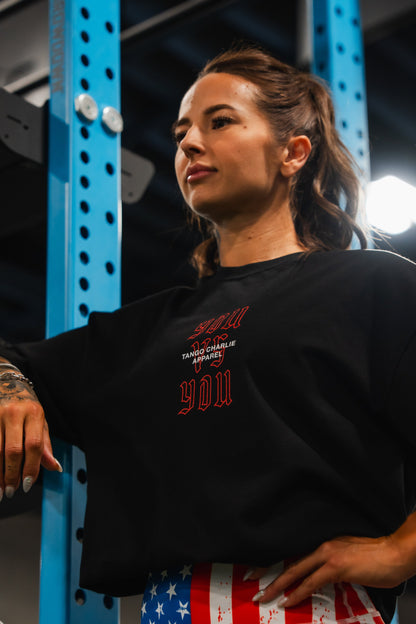 You vs You - Premium Oversized Tee by Tango Charlie Apparel
