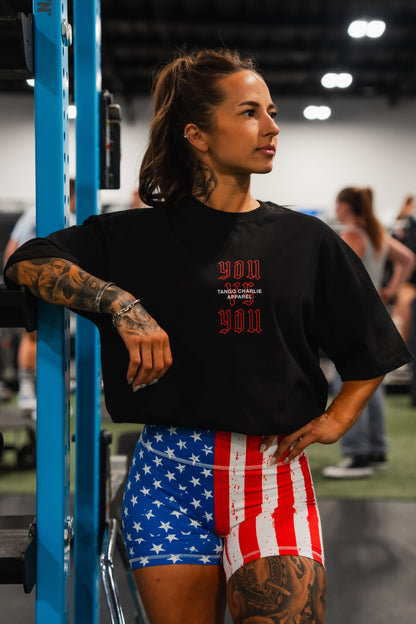 You vs You - Premium Oversized Tee by Tango Charlie Apparel