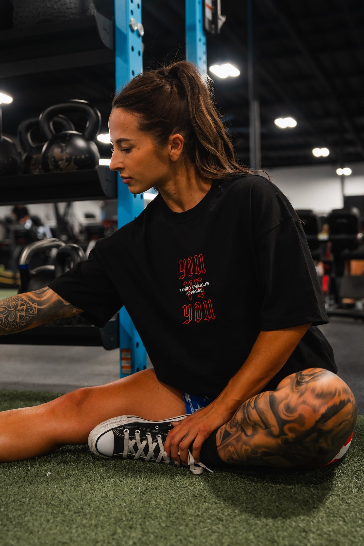 You vs You - Premium Oversized Tee by Tango Charlie Apparel