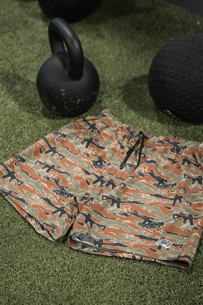 Men's Performance Training Shorts | 5.5"- Snipes & Stripes by Tango Charlie Apparel