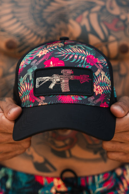 Tropical Assassin Hydro - Snapback Hat by Tango Charlie Apparel