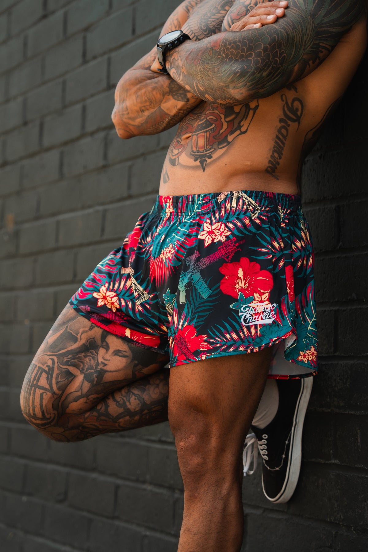 Men's Silkie Shorts | 2.5"- Tropical Assassin by Tango Charlie Apparel