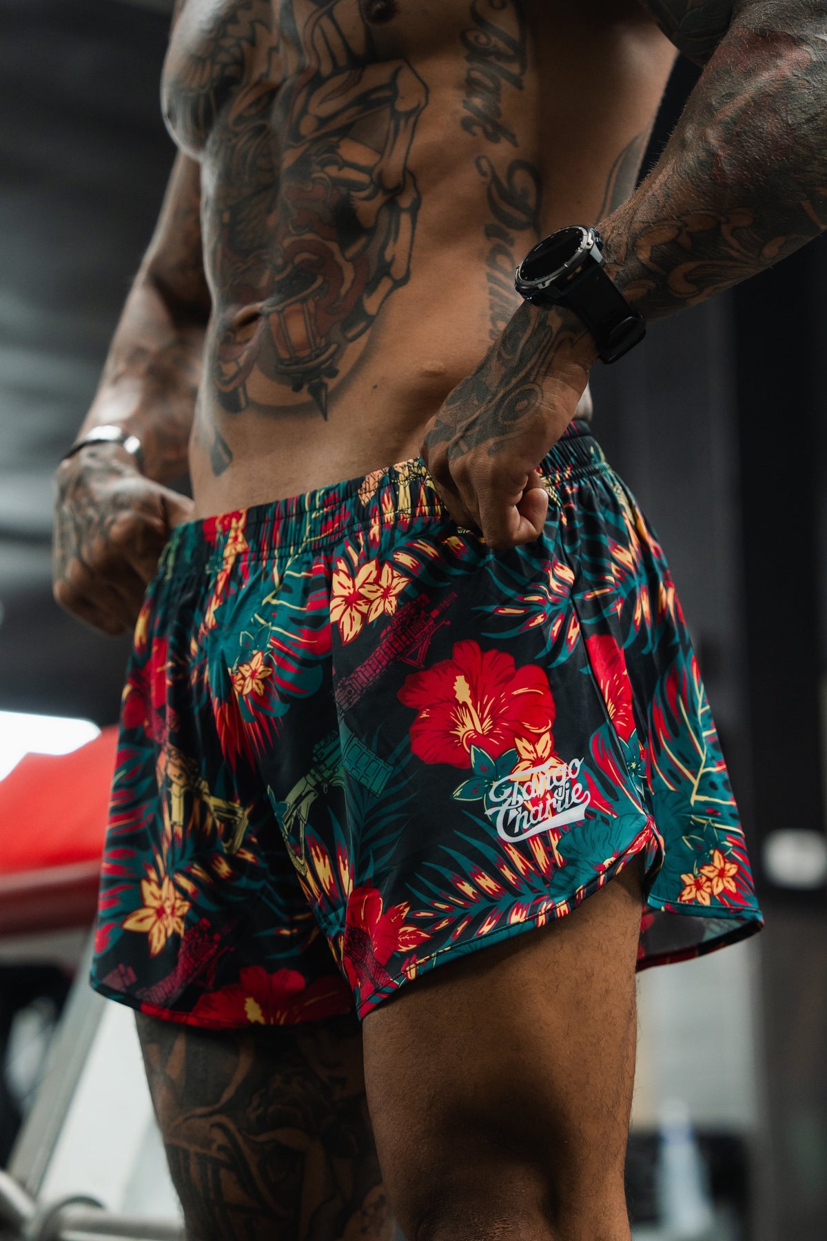 Men's Silkie Shorts | 2.5"- Tropical Assassin by Tango Charlie Apparel