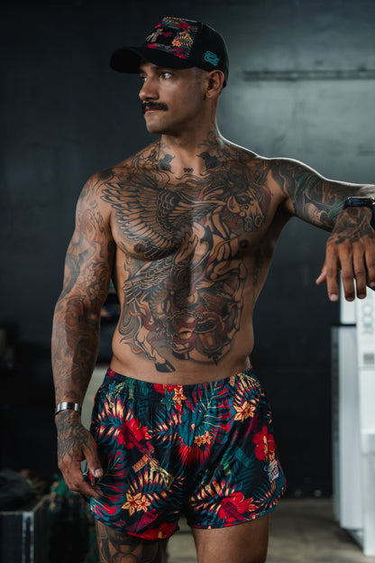 Men's Silkie Shorts | 2.5"- Tropical Assassin by Tango Charlie Apparel