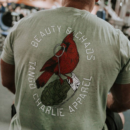 "Beauty and Chaos 2.0"- Tee by Tango Charlie Apparel