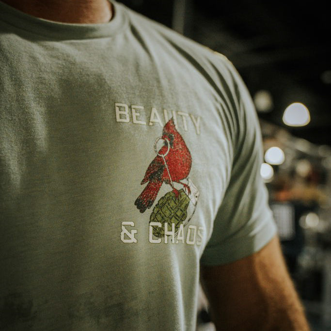 "Beauty and Chaos 2.0"- Tee by Tango Charlie Apparel