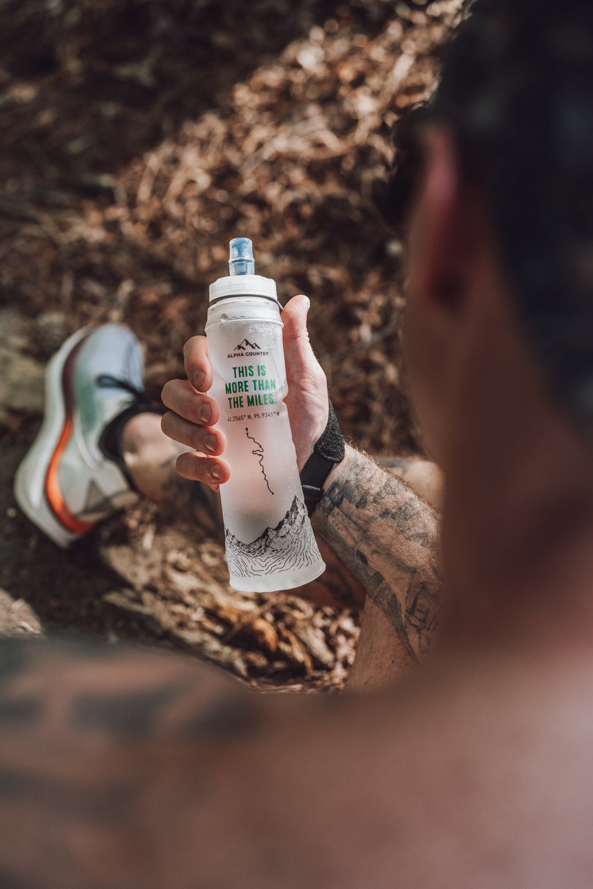 PEAK 500ml Soft Flask with Wrist Strap by Alpha Country Training + Nutrition