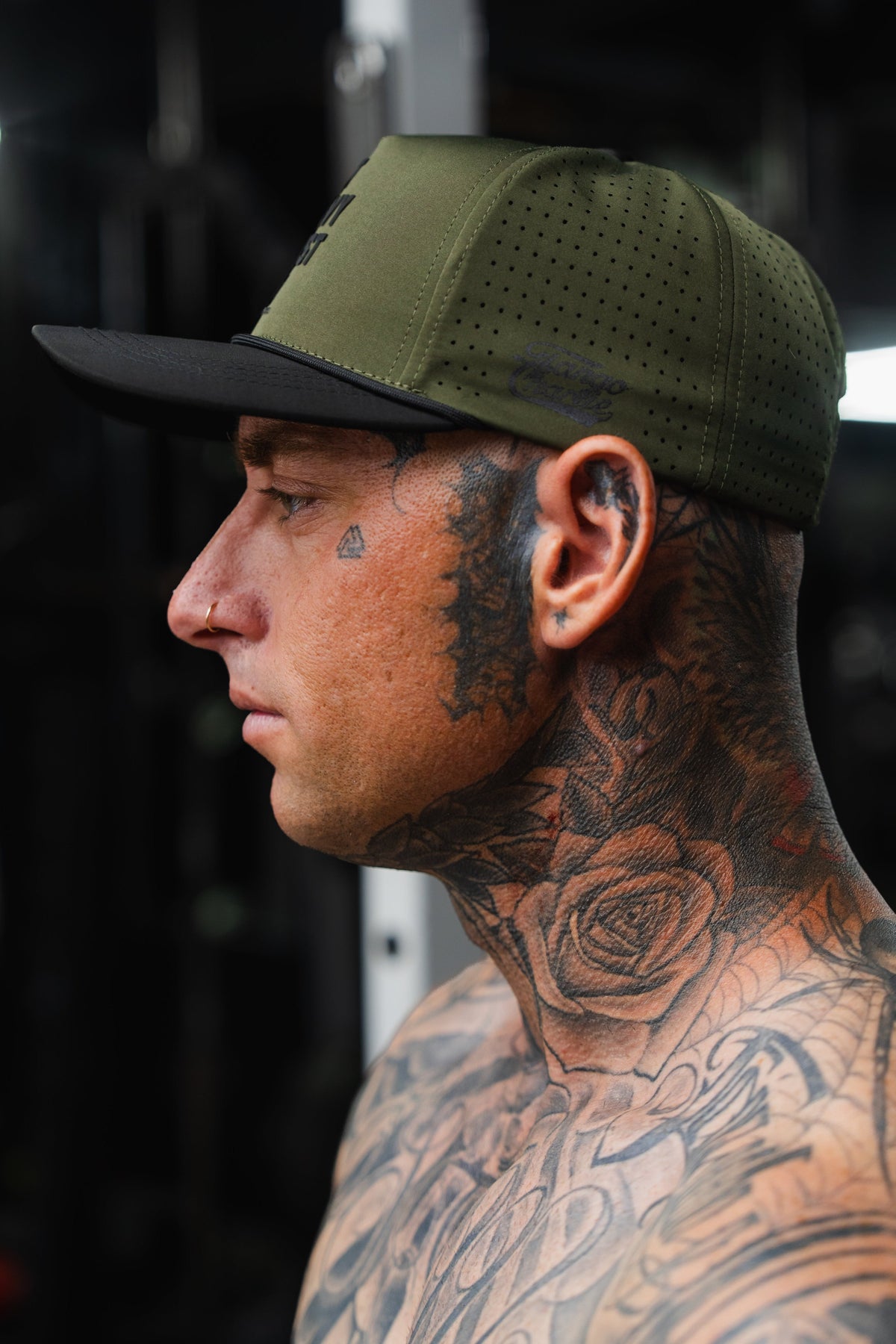 Lift Heavy. Trust God. Hydro - OD Green Snapback Hat by Tango Charlie Apparel