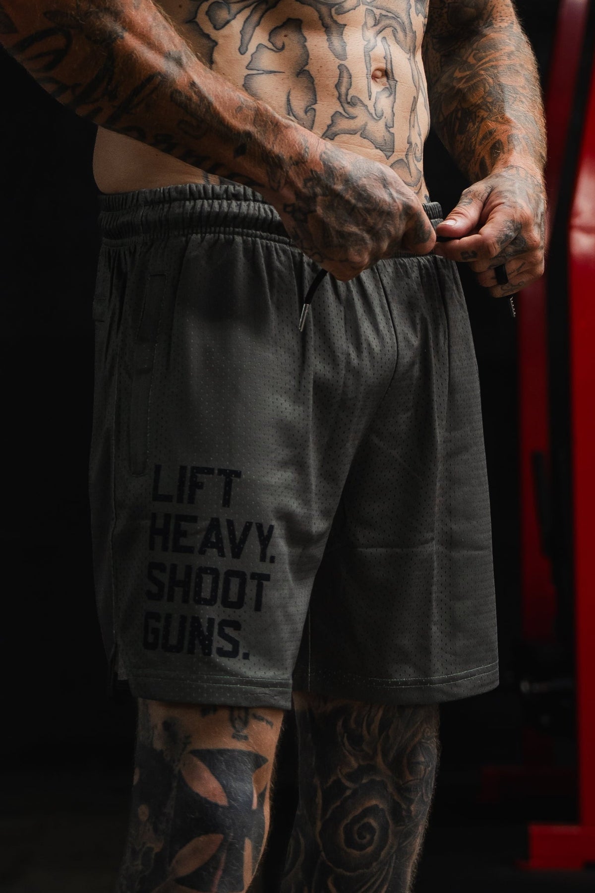 Men's Mesh Lifestyle Shorts | 5.5"- LHSG OD Green by Tango Charlie Apparel
