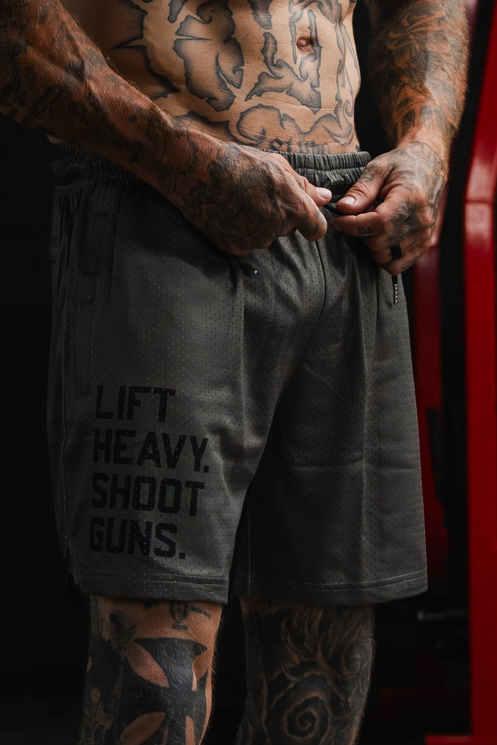 Men's Mesh Lifestyle Shorts | 5.5"- LHSG OD Green by Tango Charlie Apparel