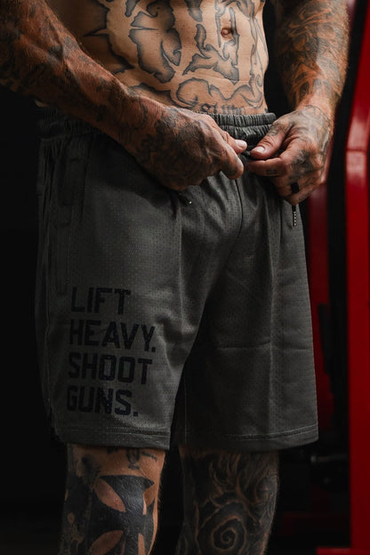 Men's Mesh Lifestyle Shorts | 5.5"- LHSG OD Green by Tango Charlie Apparel