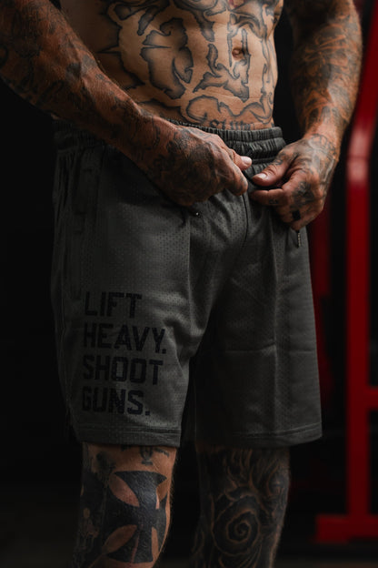 Men's Mesh Lifestyle Shorts | 5.5"- LHSG OD Green by Tango Charlie Apparel