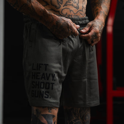 Men's Mesh Lifestyle Shorts | 5.5"- LHSG OD Green by Tango Charlie Apparel