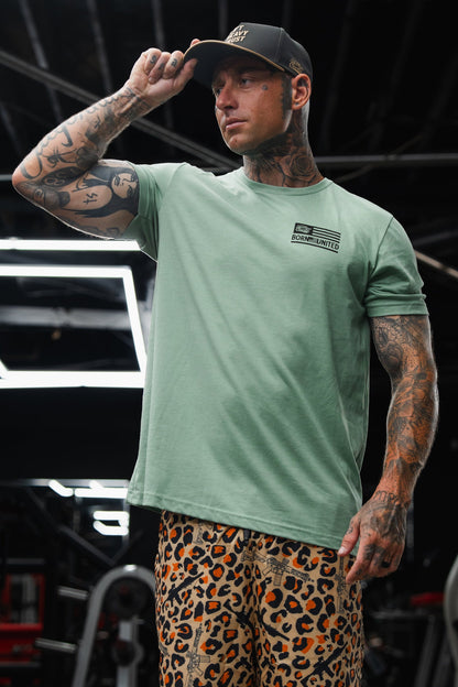 Loaded Leopard LHSG - Seafoam Green Tee by Tango Charlie Apparel