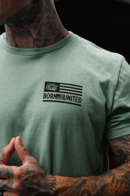 Loaded Leopard LHSG - Seafoam Green Tee by Tango Charlie Apparel